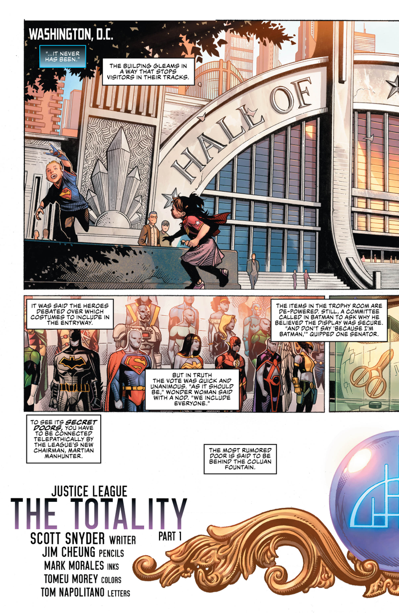 Illustration for article titled This Justice League #1 exclusive launches a thrilling new era for the team